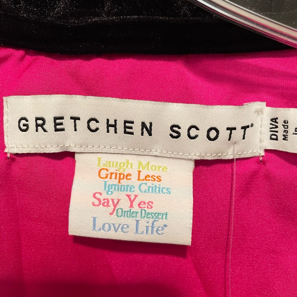 Gretchen Scott black velvet dress (diva) size Xl